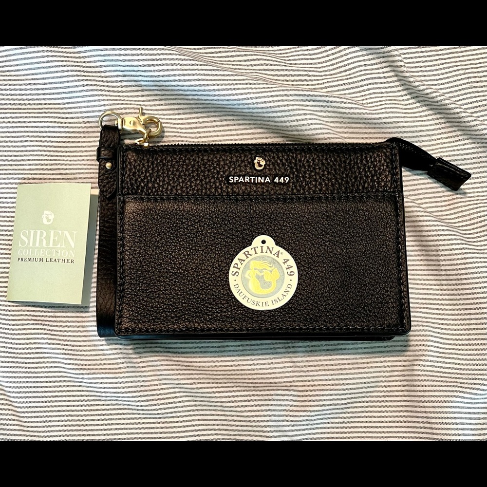 Spartina 449 leather clutch/wristlet